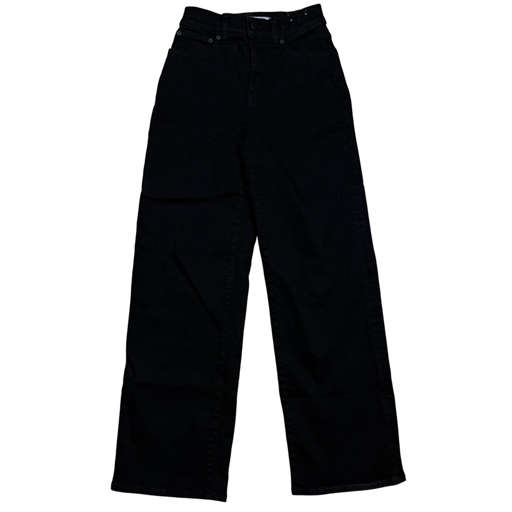 NWOT Madewell Women's Perfect Vintage Wide-Leg Jean Black Rinse Wash Size 23 - Picture 4 of 13